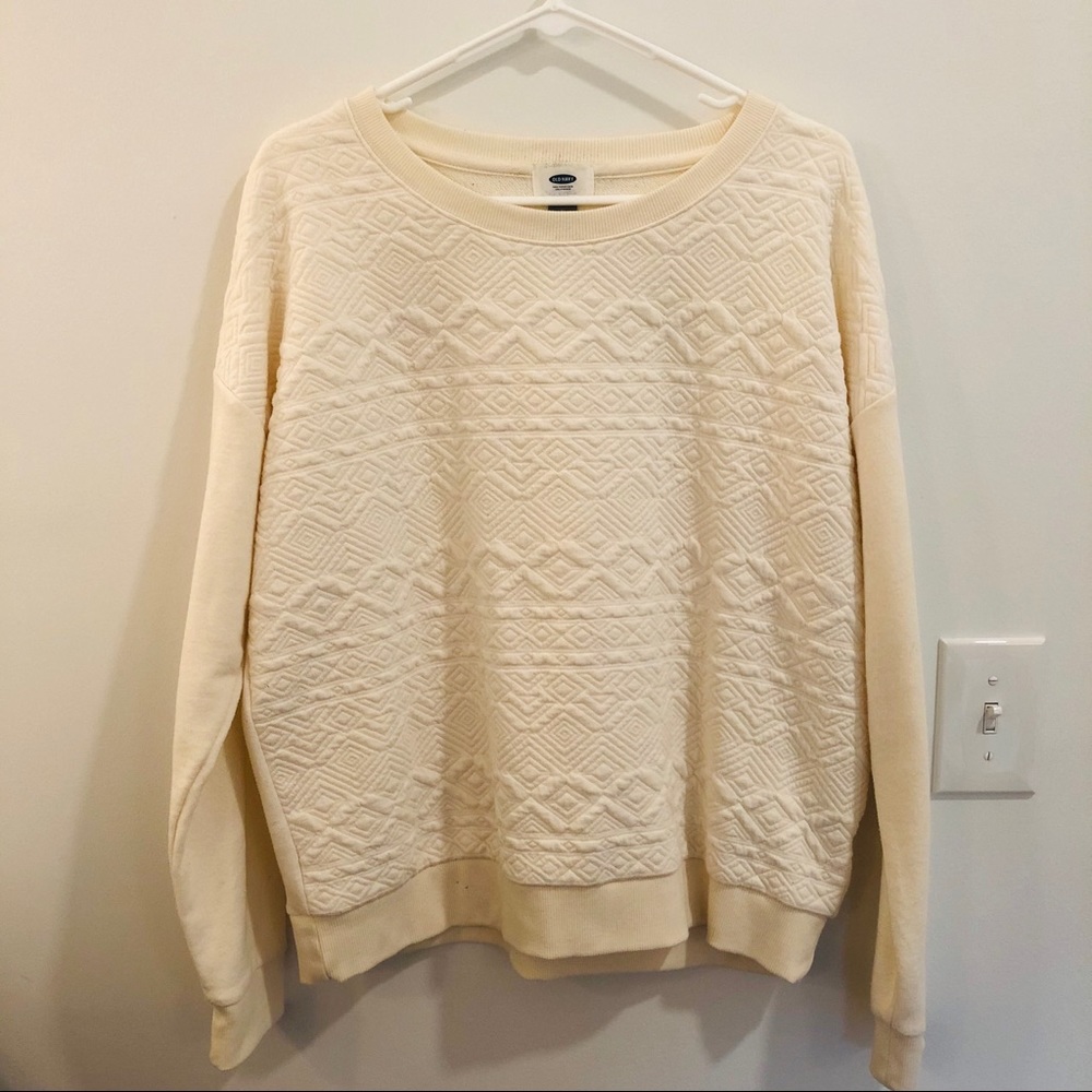 Old navy crewneck medium quilted detail